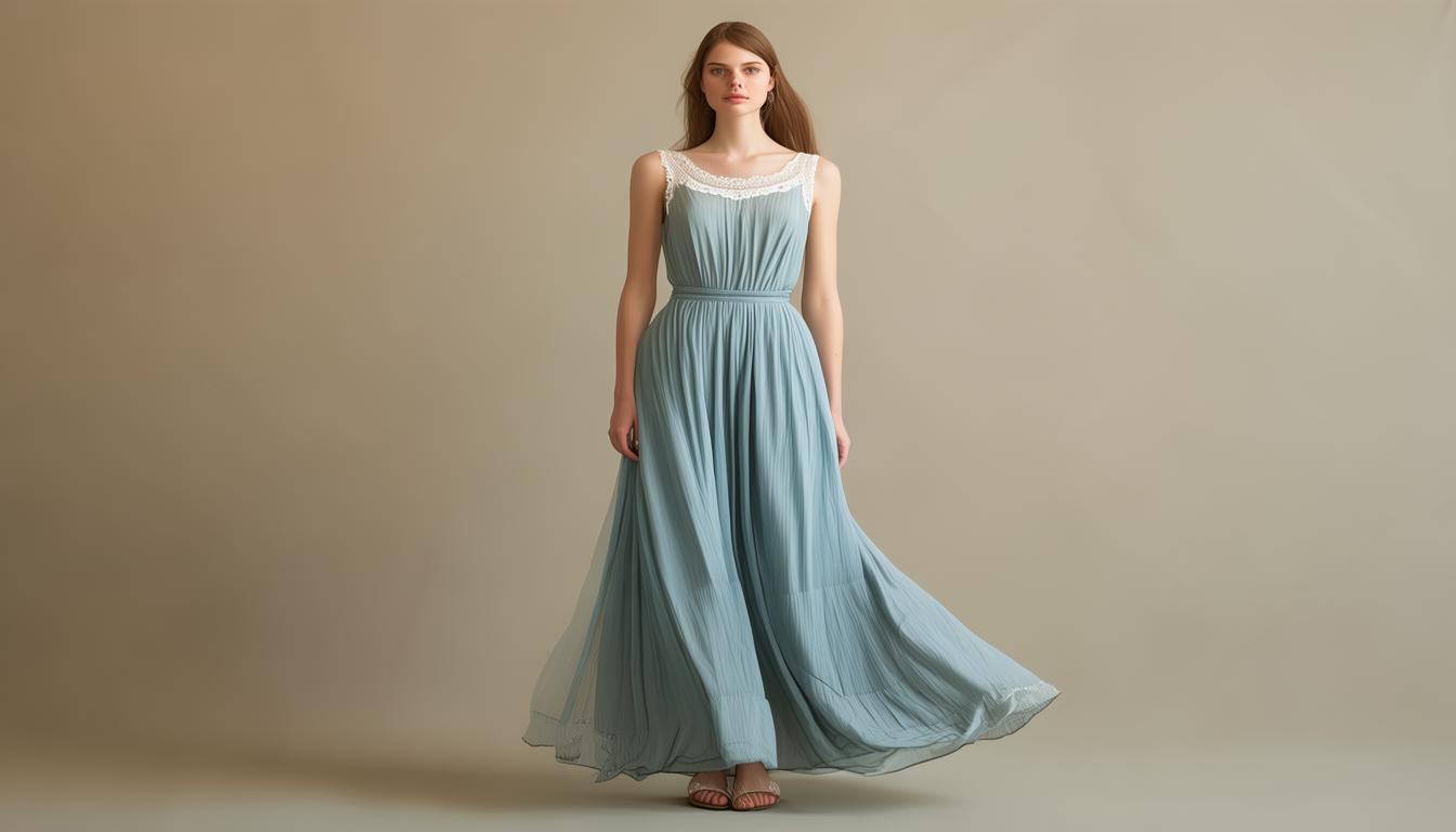 兼具优雅与舒适的金丝绒长袖连衣裙,你不想